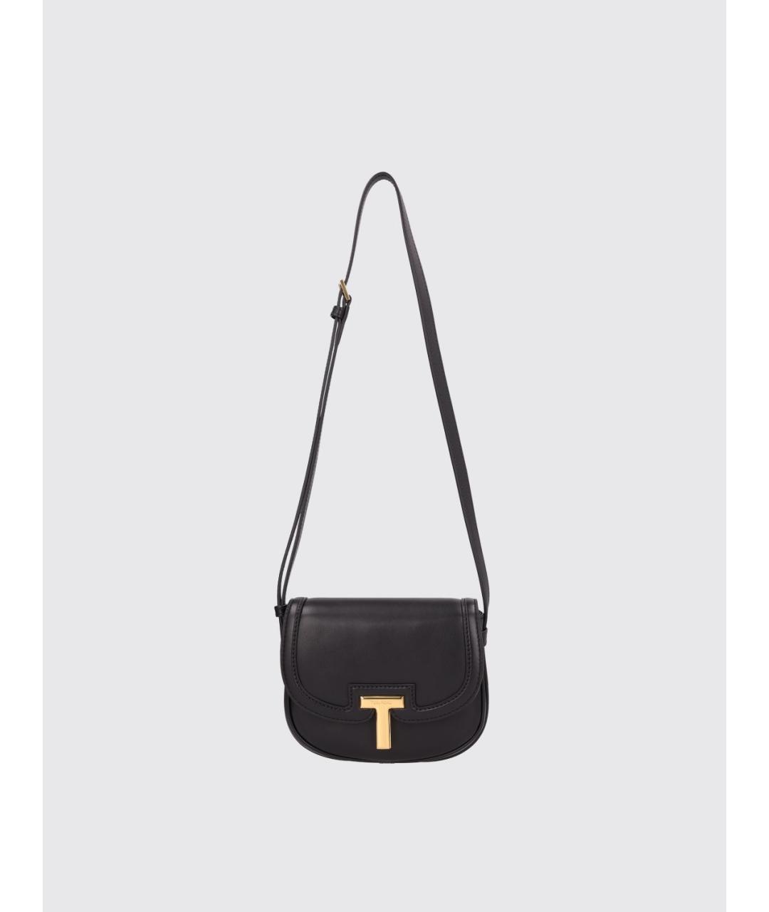 TOM FORD Черная кожаная сумка через плечо, фото 4