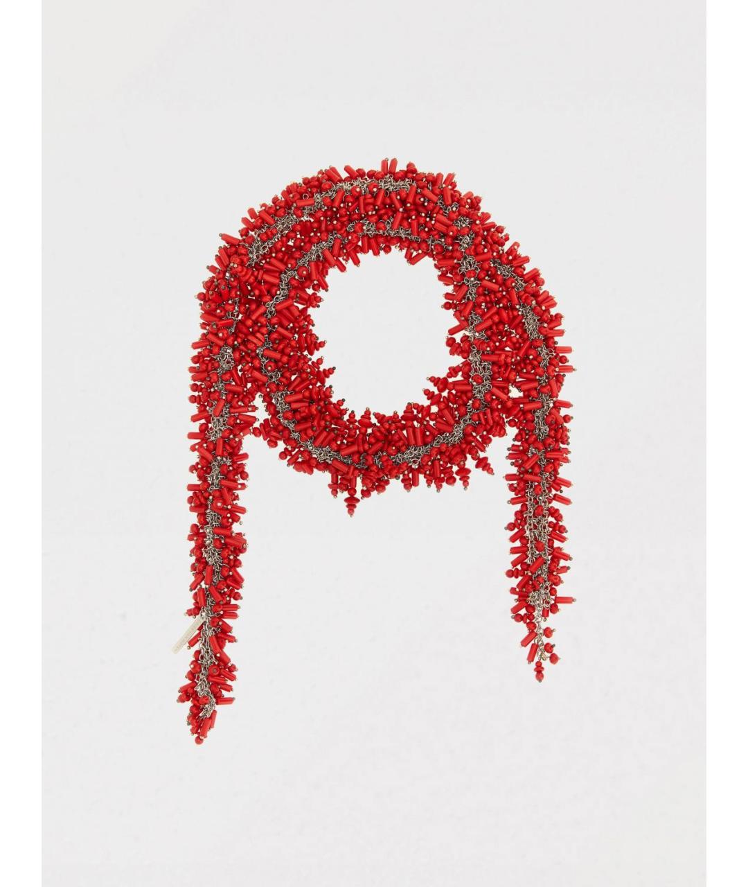 DRIES VAN NOTEN Красное стеклянное колье, фото 4