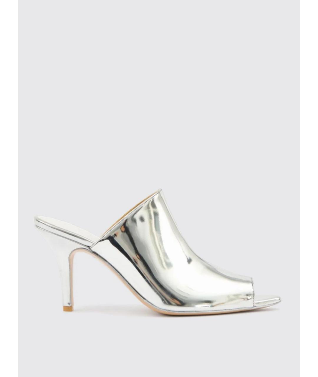 MM6 MAISON MARGIELA Серебряные мюли, фото 6