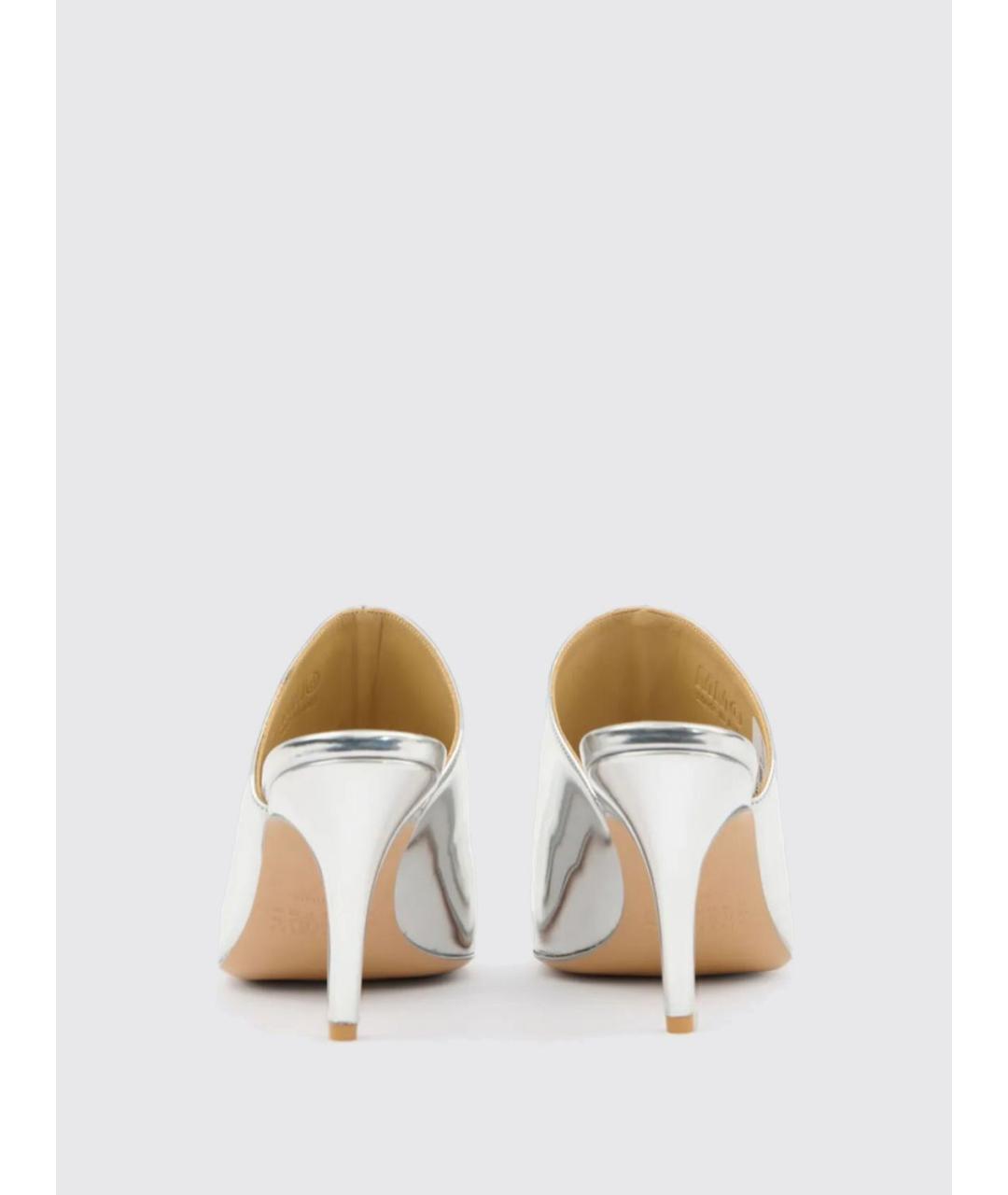 MM6 MAISON MARGIELA Серебряные мюли, фото 3