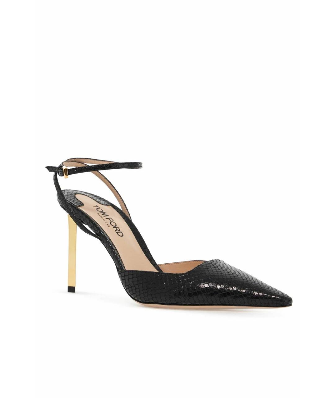 TOM FORD Черные кожаные мюли, фото 2