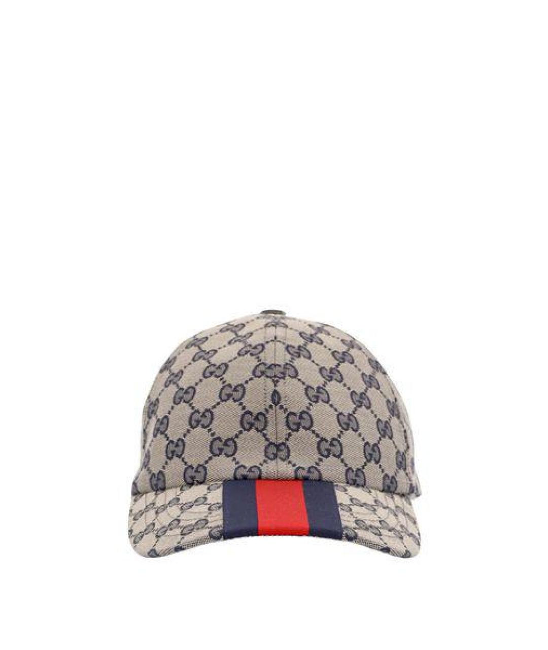 GUCCI Бежевая синтетическая кепка/бейсболка, фото 1