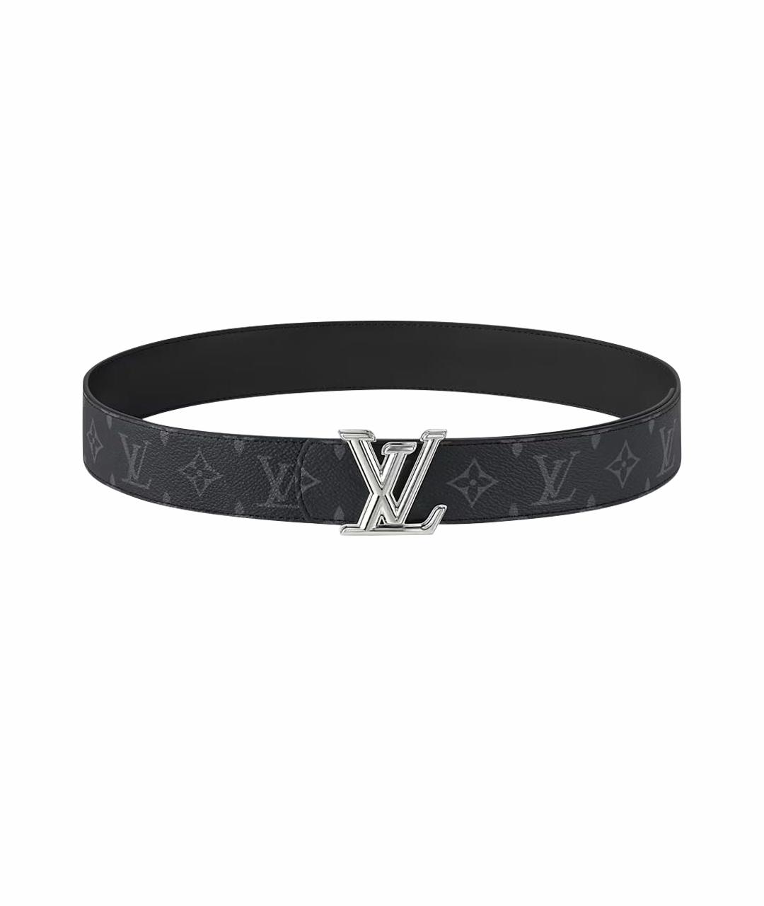 LOUIS VUITTON Черный кожаный ремень, фото 1