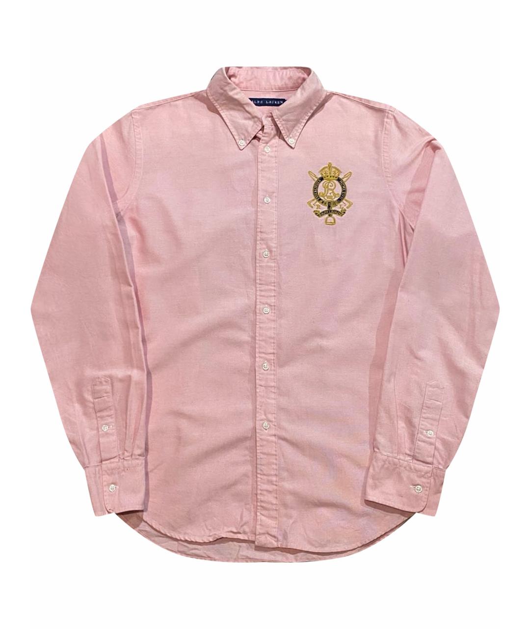 RALPH LAUREN Розовая хлопковая рубашка, фото 1