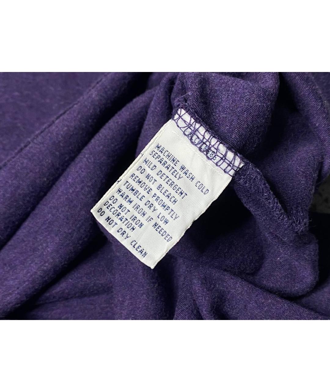 POLO RALPH LAUREN Фиолетовое хлопковое поло с длинным рукавом, фото 8