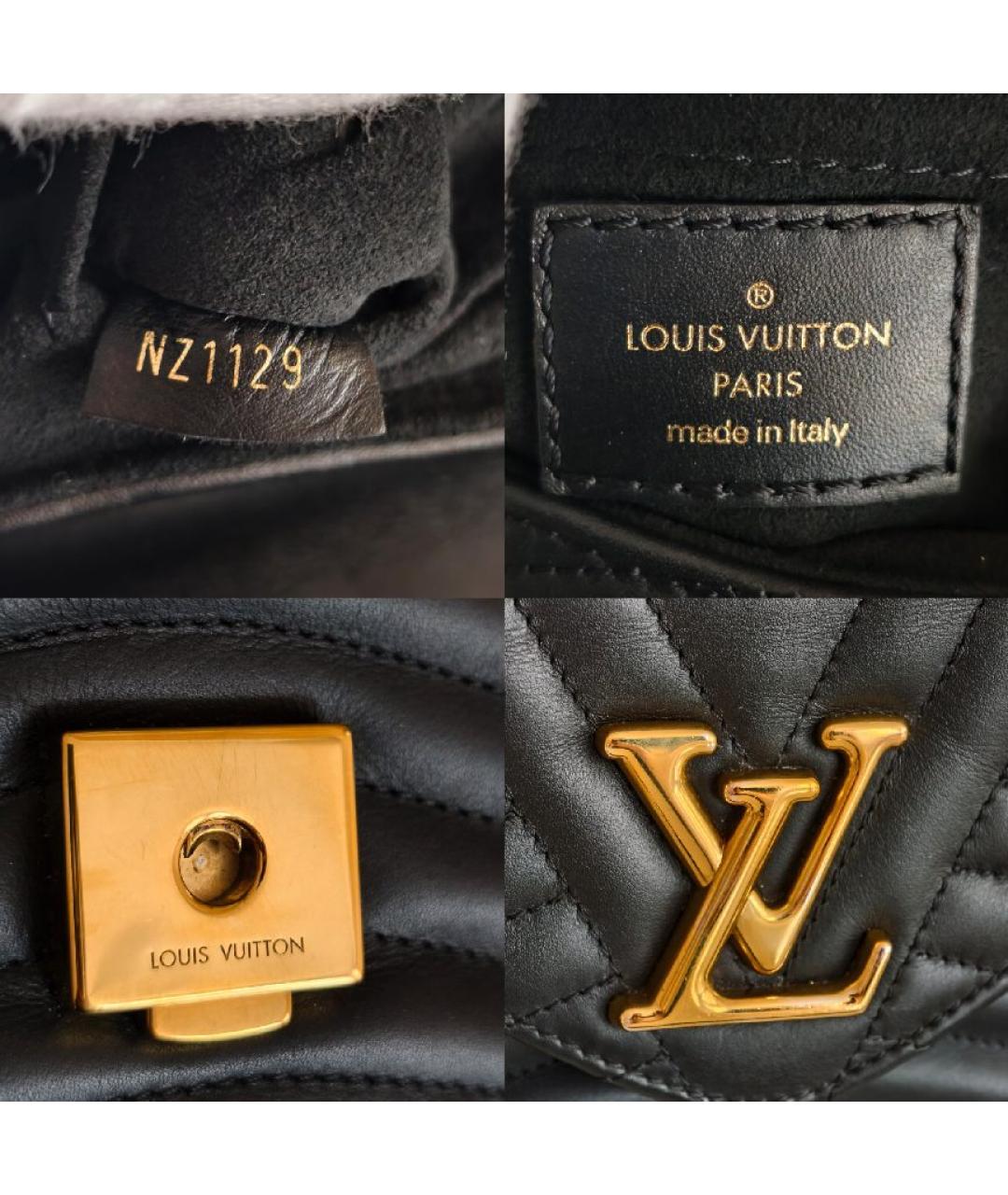 LOUIS VUITTON Черная кожаная сумка с короткими ручками, фото 5