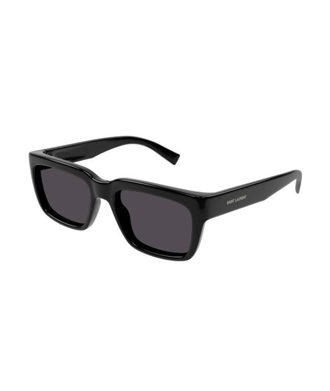 SAINT LAURENT Черные пластиковые солнцезащитные очки, фото 1