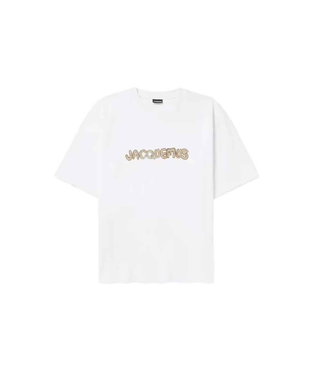 JACQUEMUS Белая хлопковая футболка, фото 1