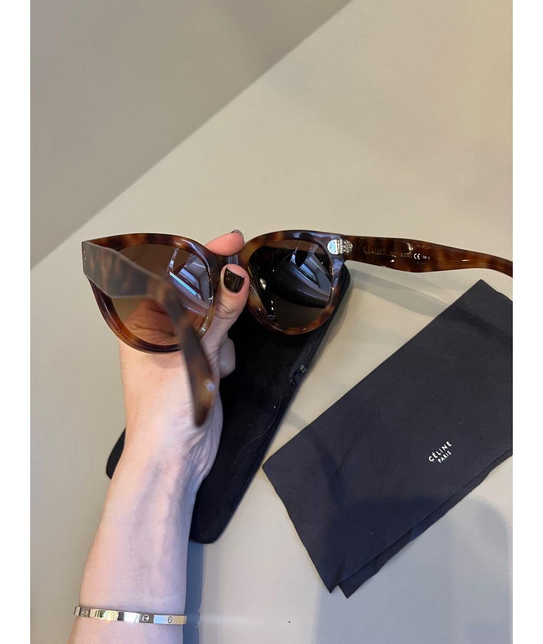 CELINE Мульти пластиковые солнцезащитные очки, фото 3