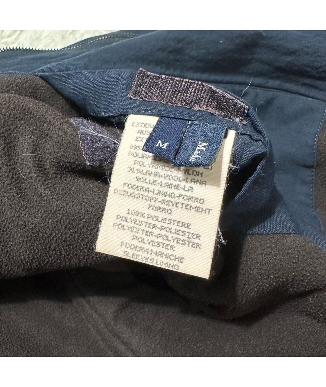 ERMENEGILDO ZEGNA Синяя полиэстеровая куртка, фото 5