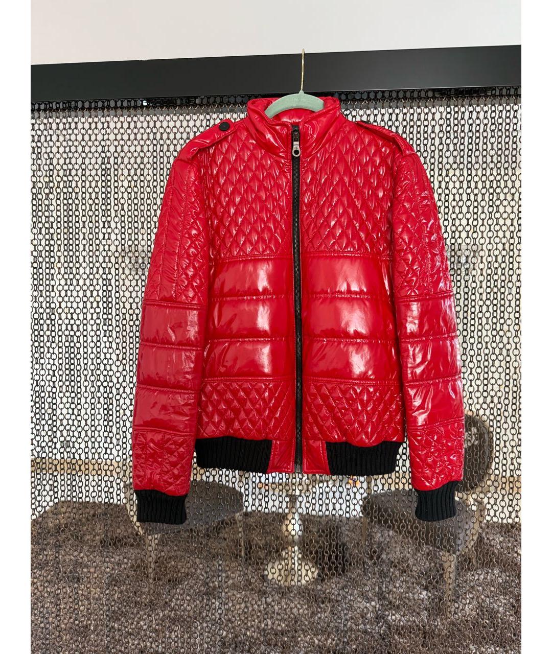 CHANEL Красная полиуретановая куртка, фото 8