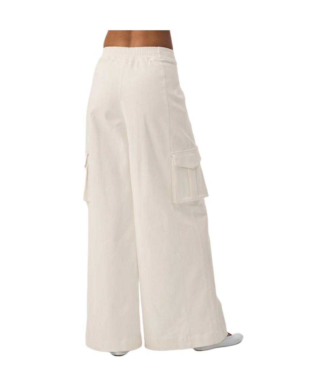 ALO YOGA Бежевые прямые брюки, фото 2