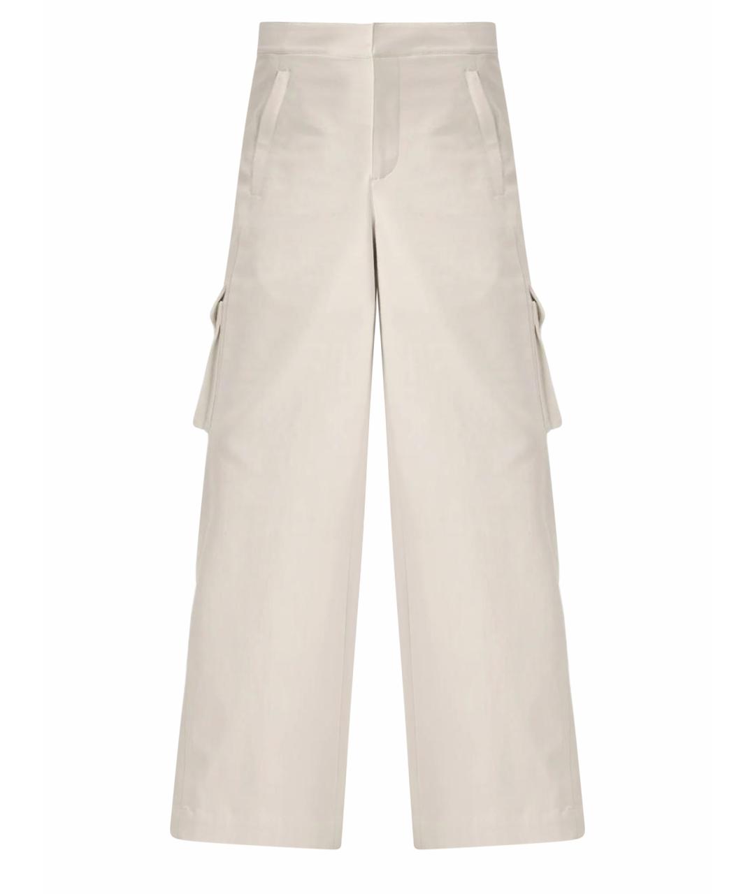 ALO YOGA Бежевые прямые брюки, фото 1