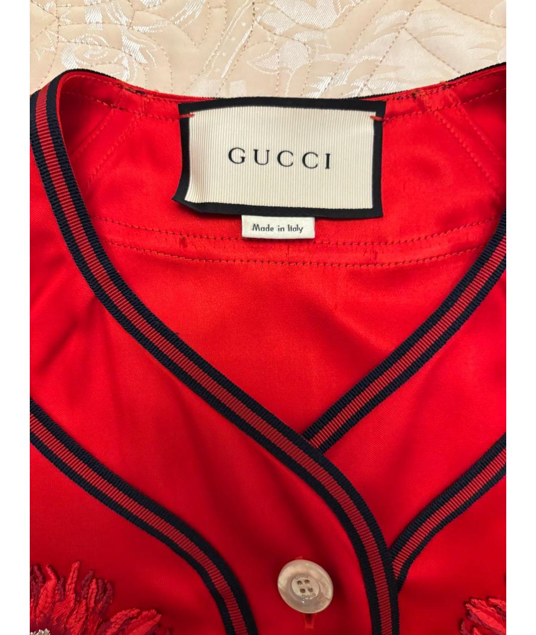 GUCCI Красная блузы, фото 6