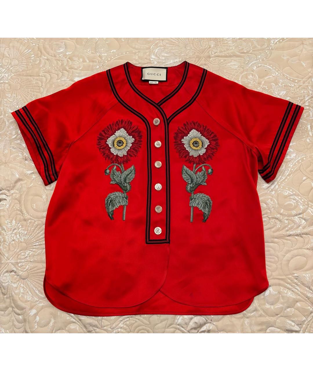 GUCCI Красная блузы, фото 4