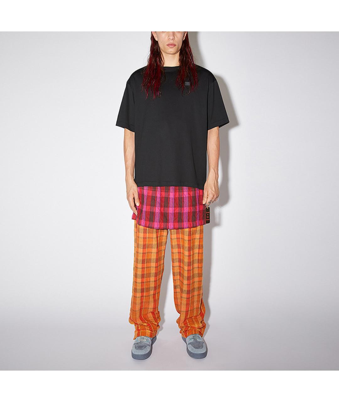 ACNE STUDIOS Черная хлопковая футболка, фото 2