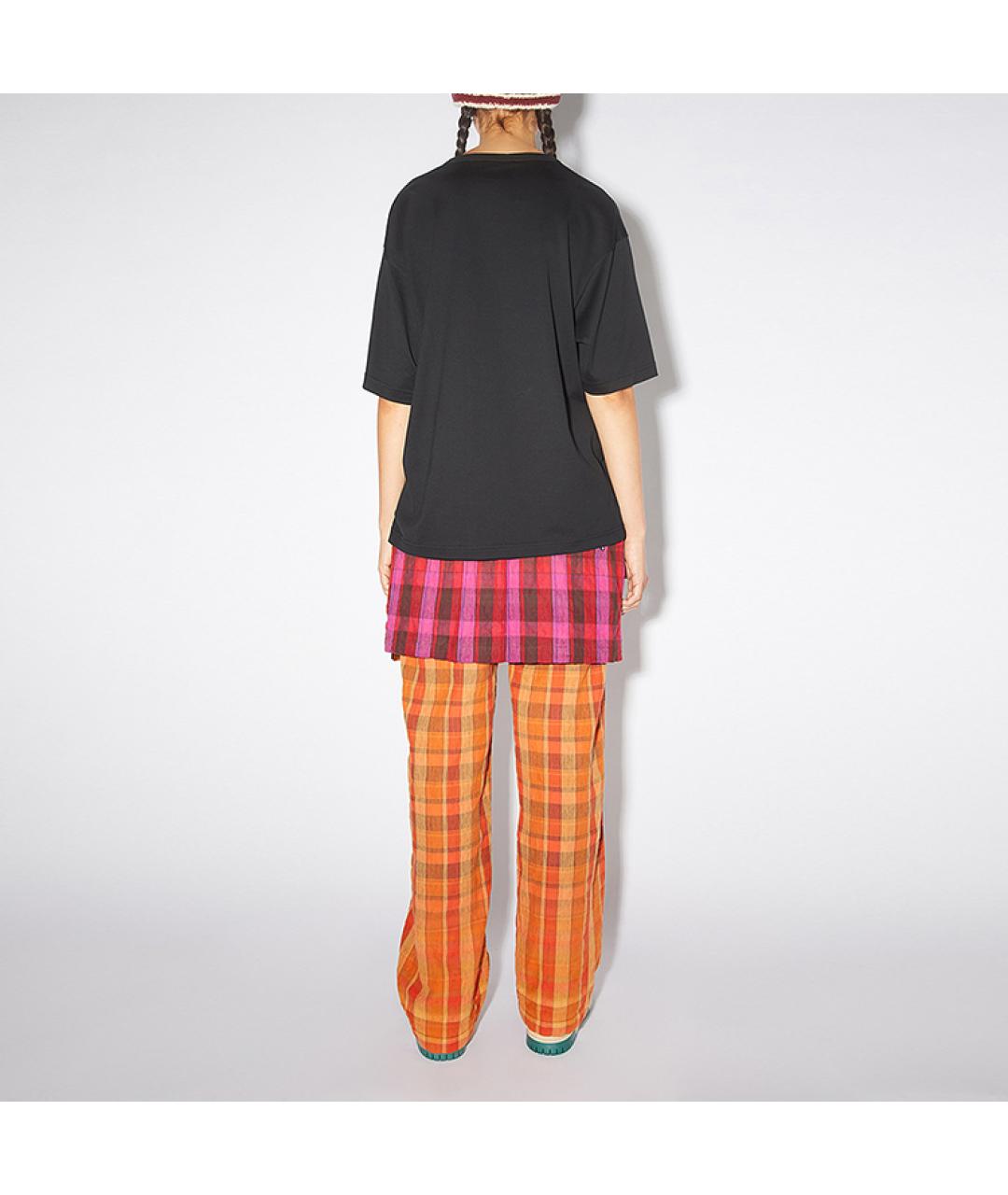 ACNE STUDIOS Черная хлопковая футболка, фото 4