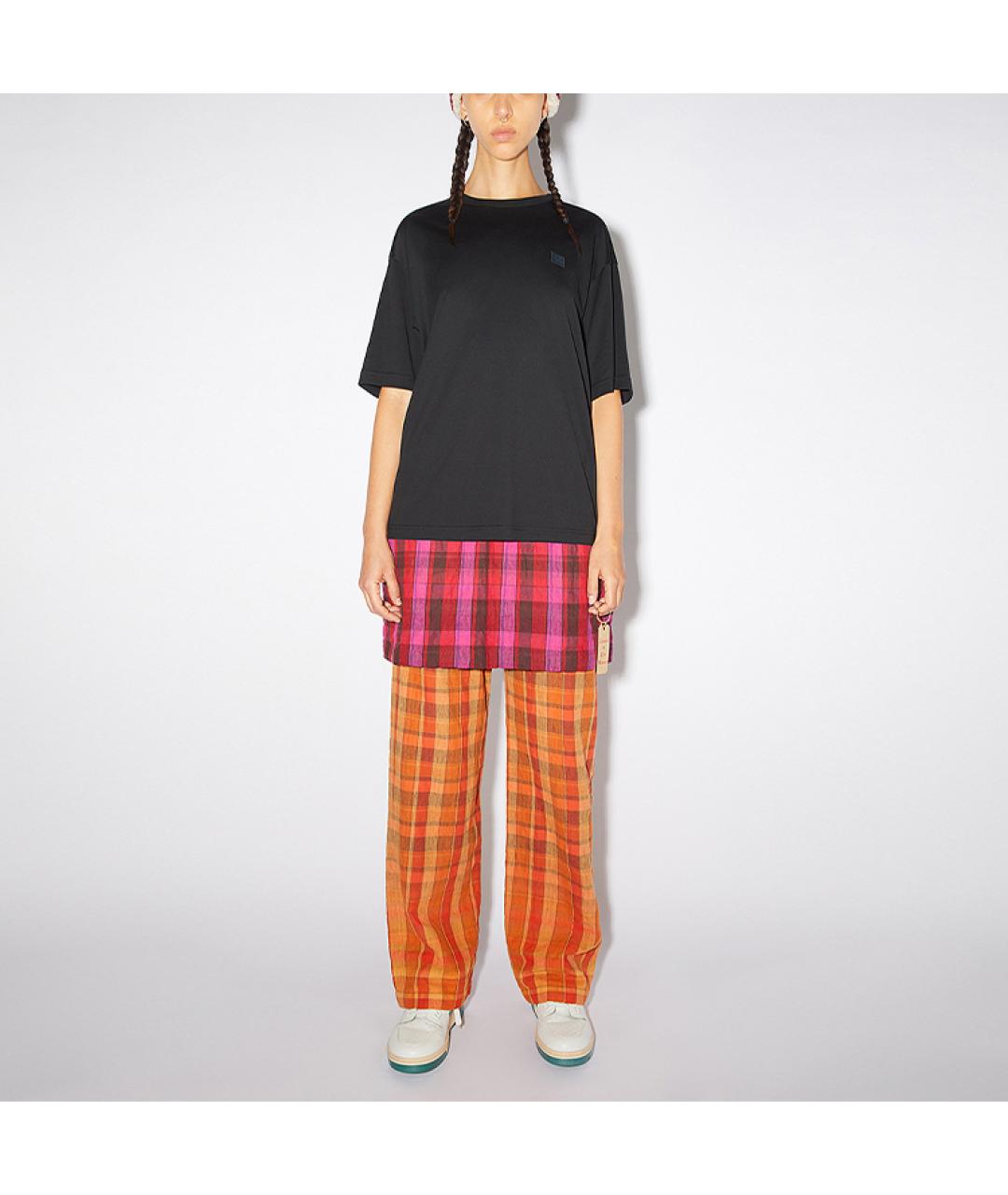 ACNE STUDIOS Черная хлопковая футболка, фото 3