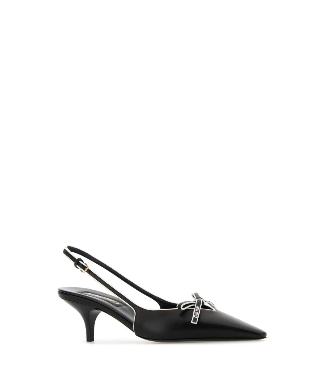 MIU MIU Черные кожаные туфли, фото 2