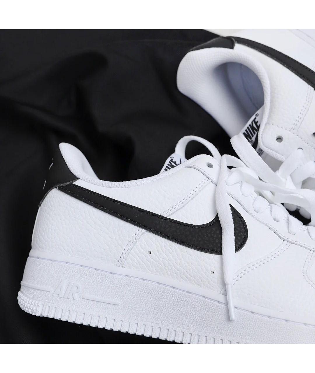 NIKE Белые кожаные низкие кроссовки / кеды, фото 8