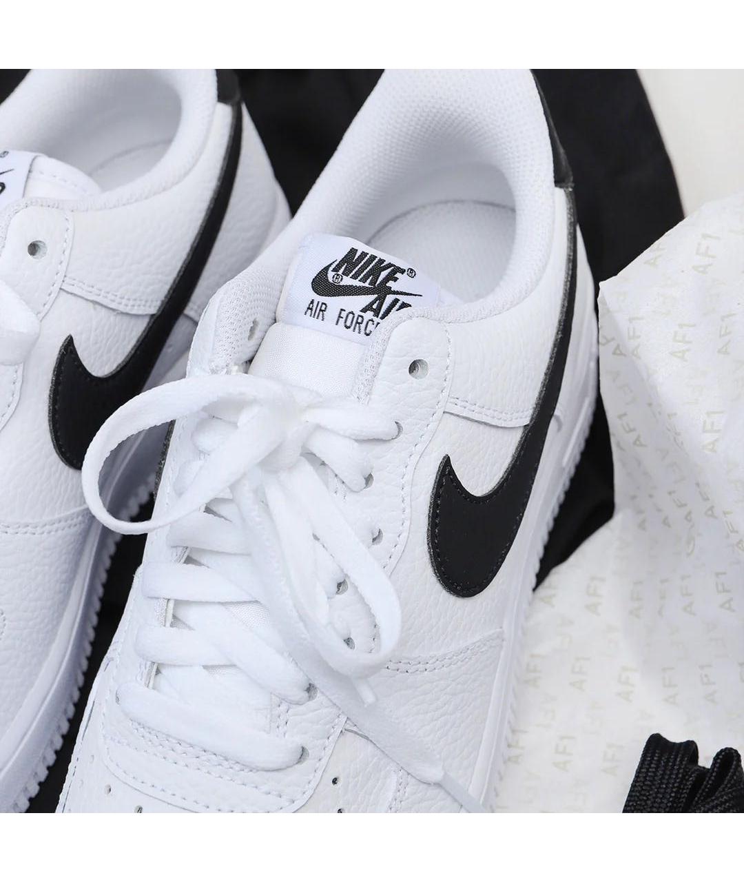 NIKE Белые кожаные низкие кроссовки / кеды, фото 7
