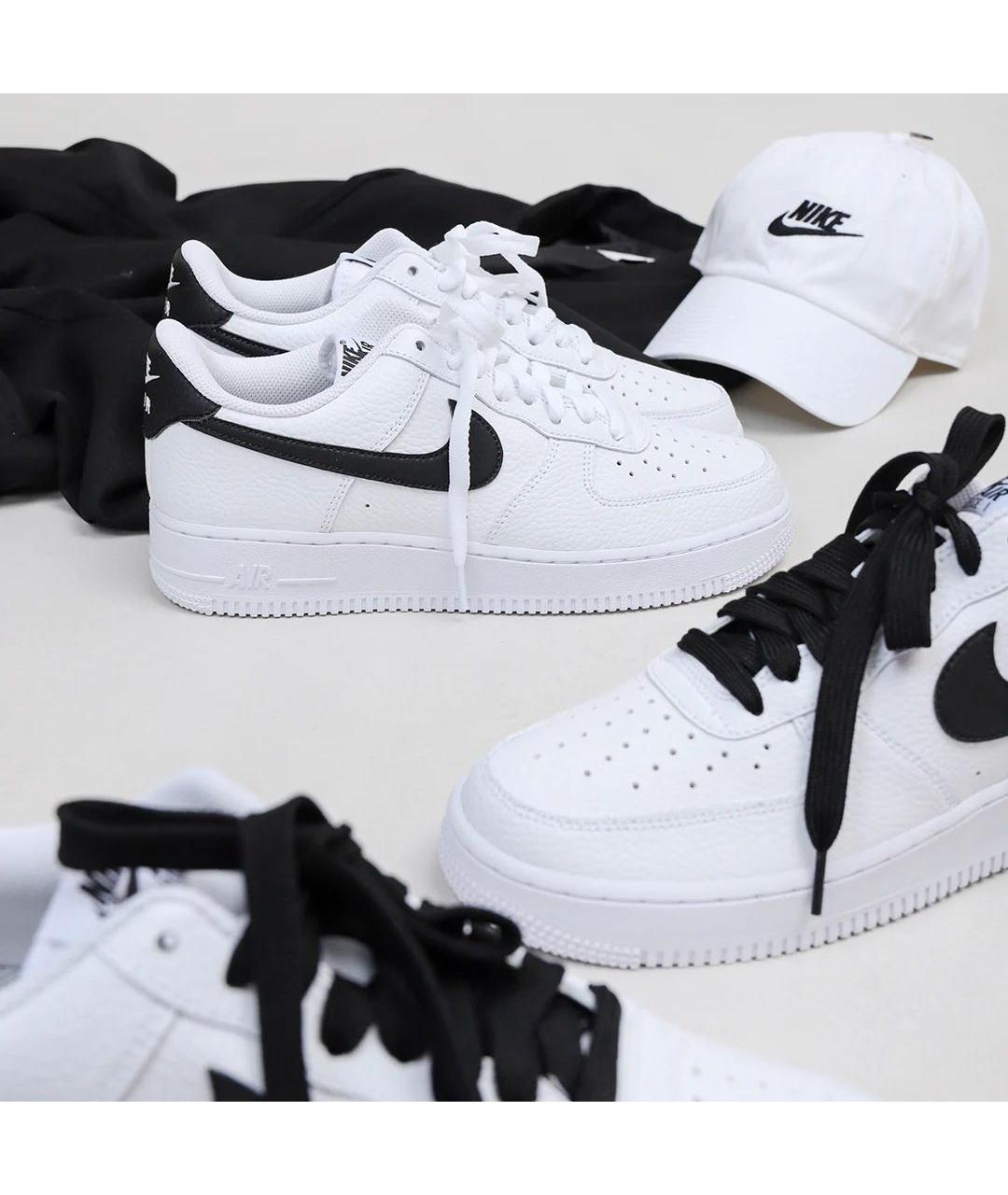 NIKE Белые кожаные низкие кроссовки / кеды, фото 2
