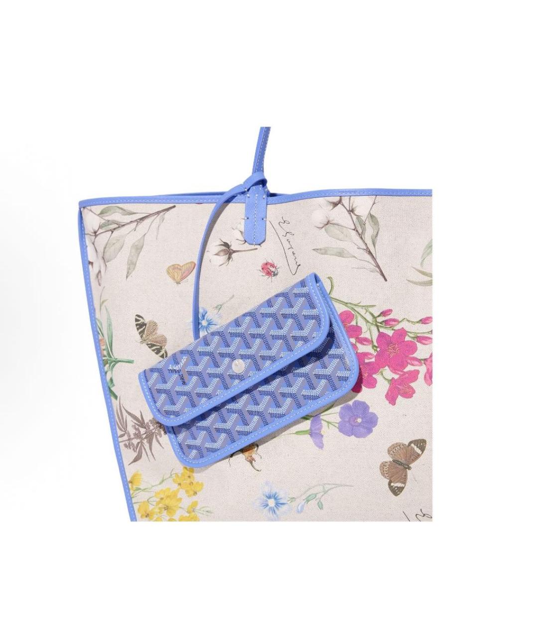GOYARD Голубая сумка тоут, фото 3