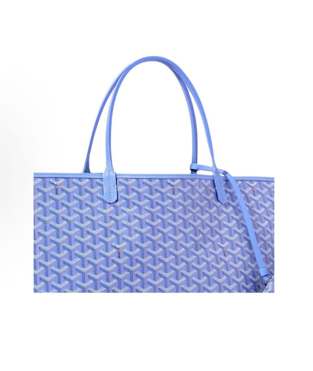 GOYARD Голубая сумка тоут, фото 4