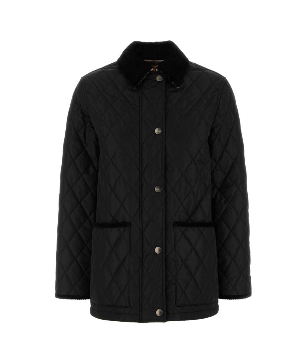 BURBERRY Черная полиэстеровая куртка, фото 1