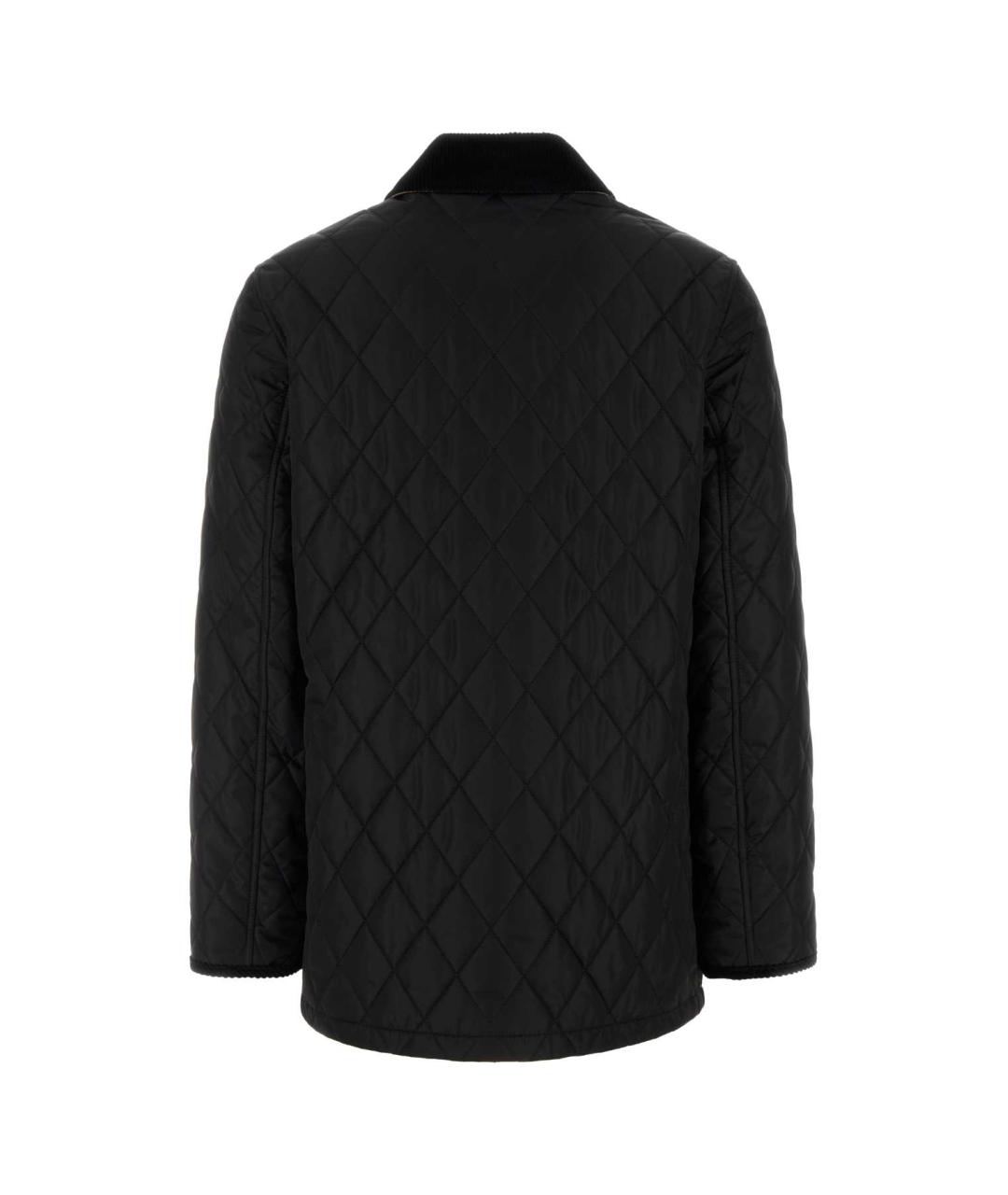BURBERRY Черная полиэстеровая куртка, фото 2