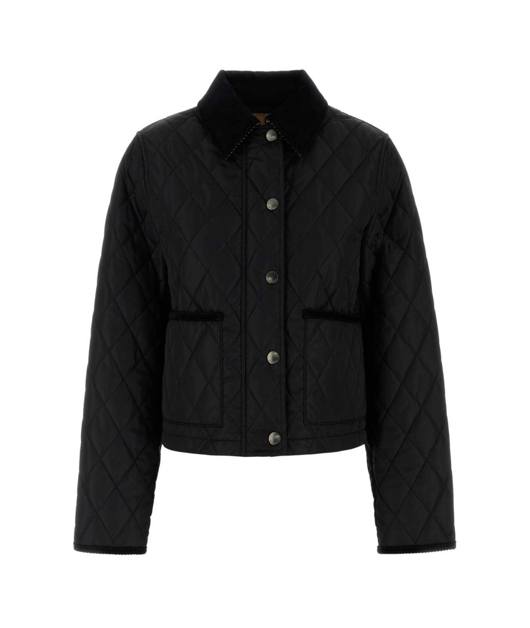 BURBERRY Черная полиэстеровая куртка, фото 1
