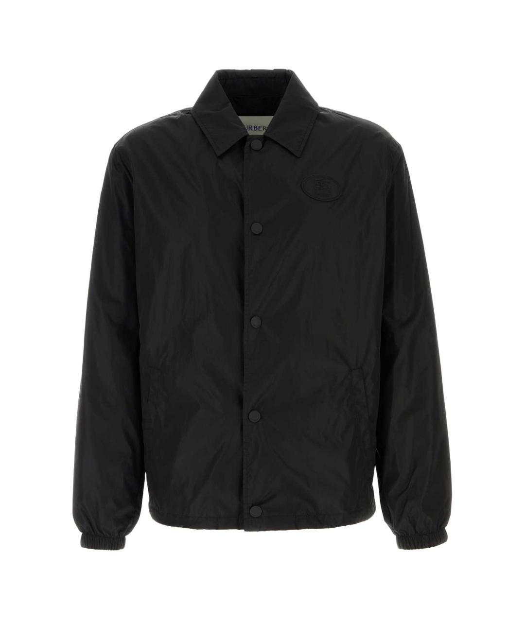 BURBERRY Черная полиэстеровая куртка, фото 1