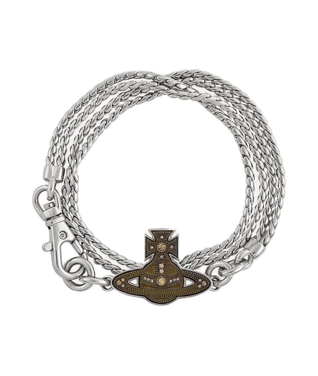 VIVIENNE WESTWOOD Серебрянный металлический браслет, фото 1