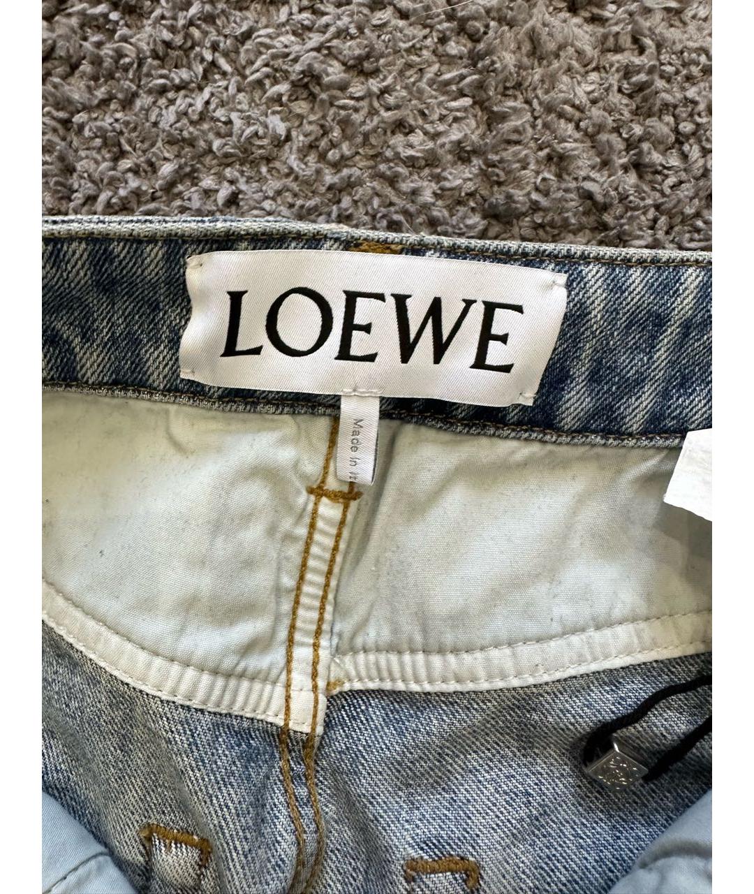 LOEWE Синие хлопковые прямые джинсы, фото 5