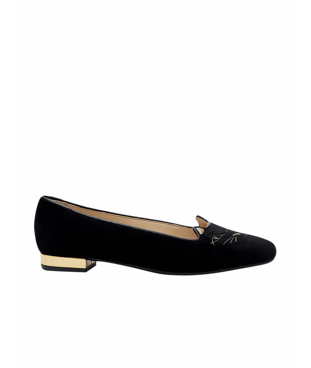 CHARLOTTE OLYMPIA Черные балетки, фото 1
