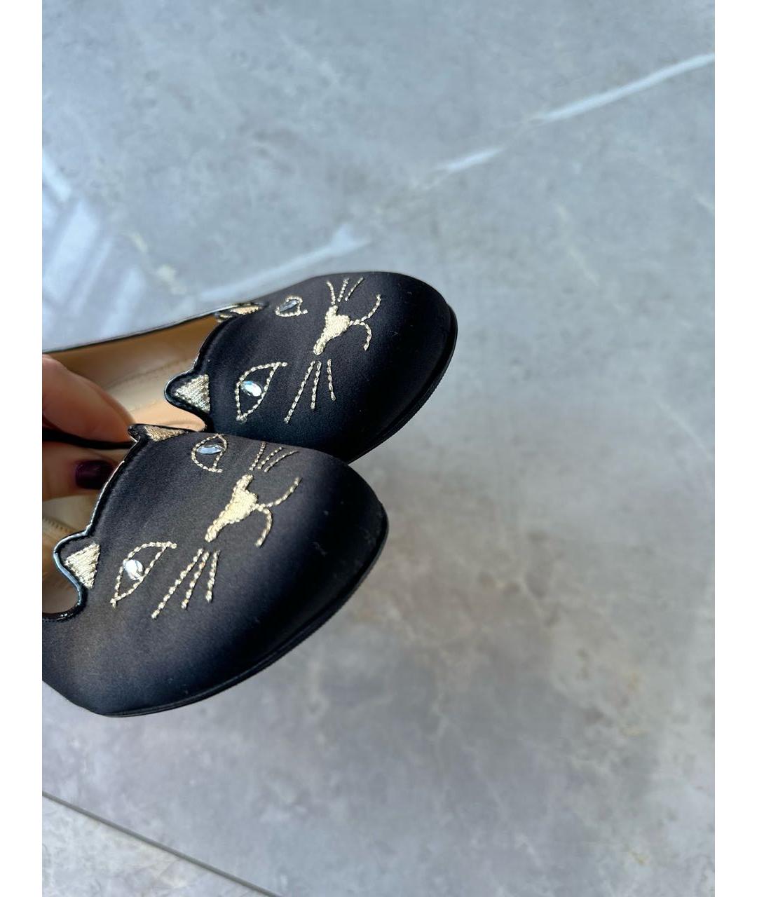 CHARLOTTE OLYMPIA Черные балетки, фото 4