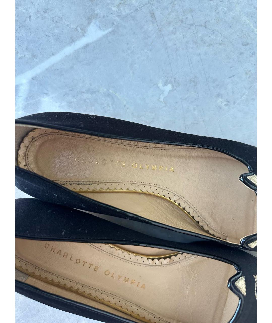 CHARLOTTE OLYMPIA Черные балетки, фото 6