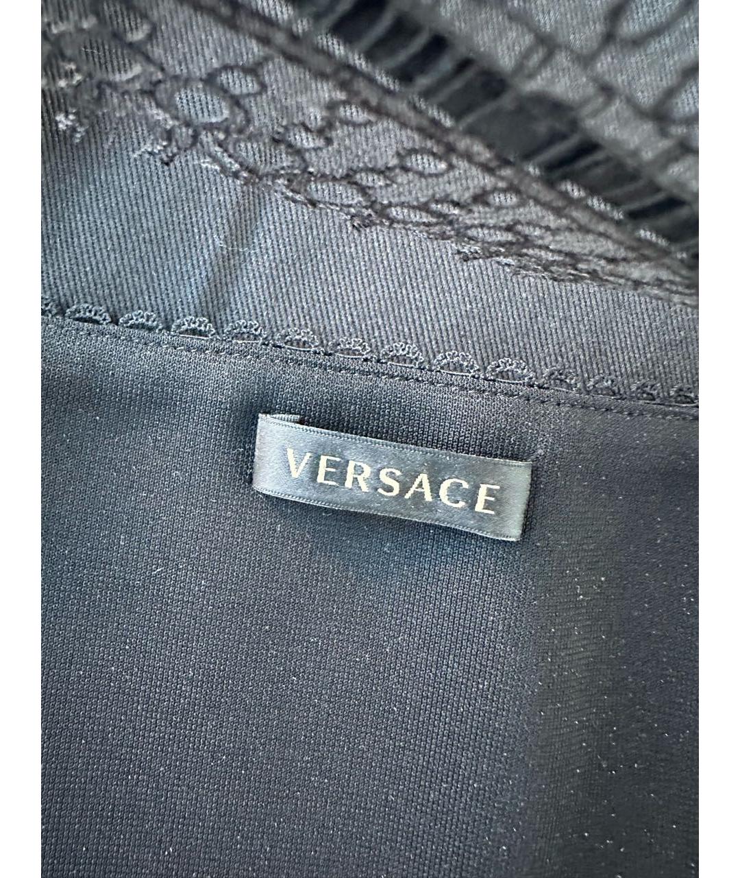 VERSACE Темно-синяя майка, фото 3