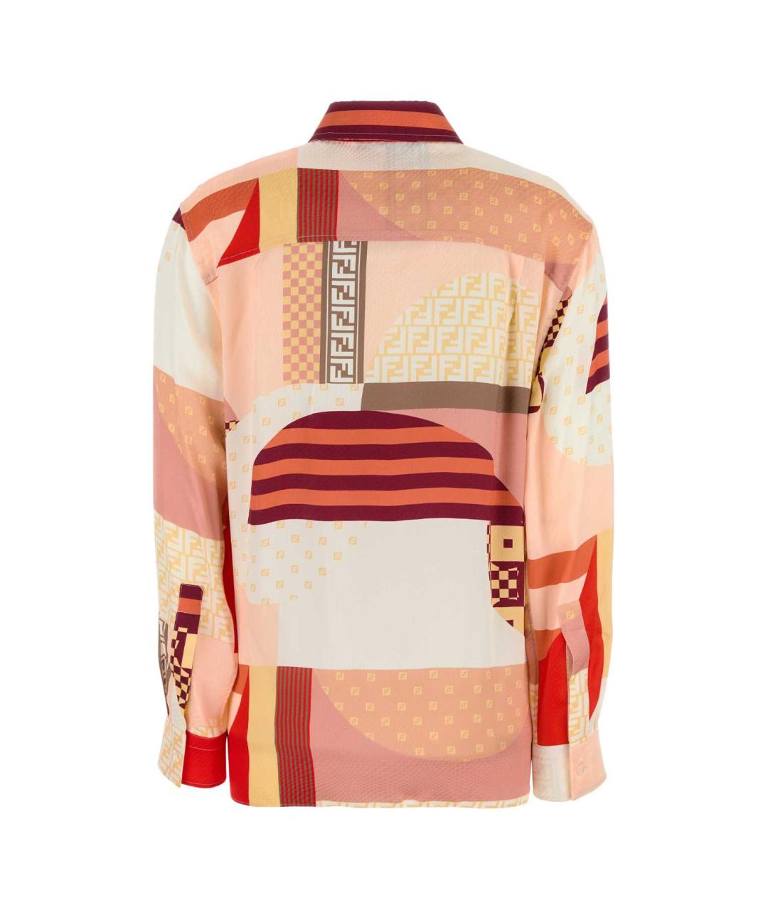 FENDI Красная шелковая рубашка, фото 2