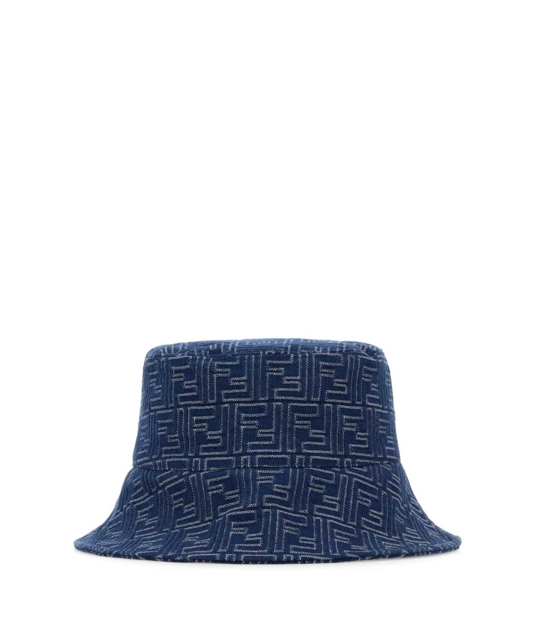 FENDI Синяя хлопковая шляпа, фото 3