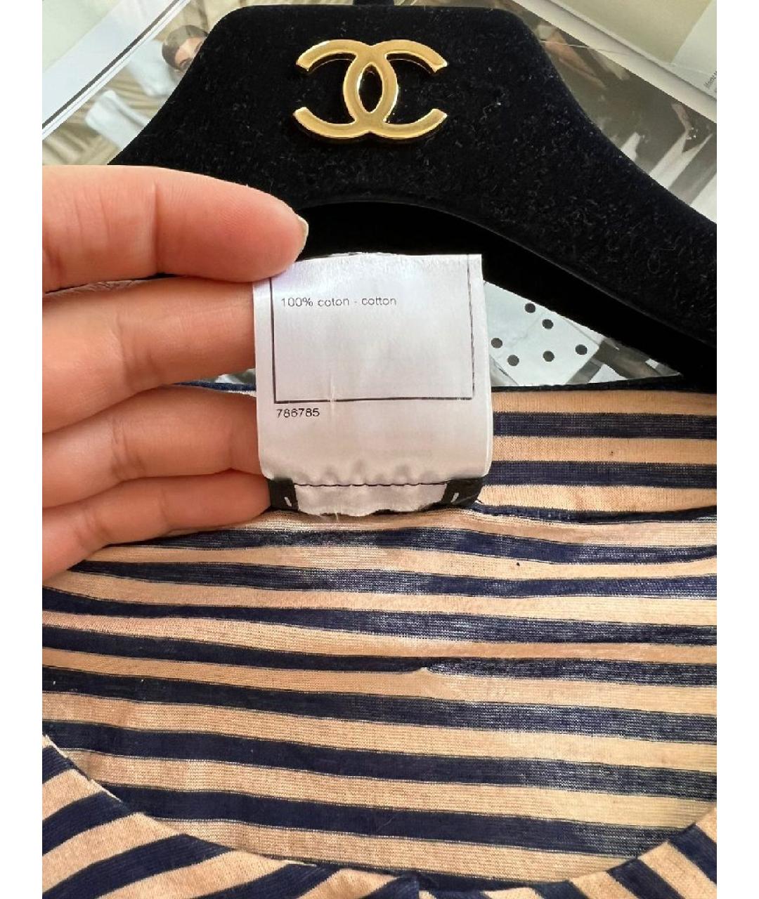 CHANEL Коралловая хлопковая майка, фото 8