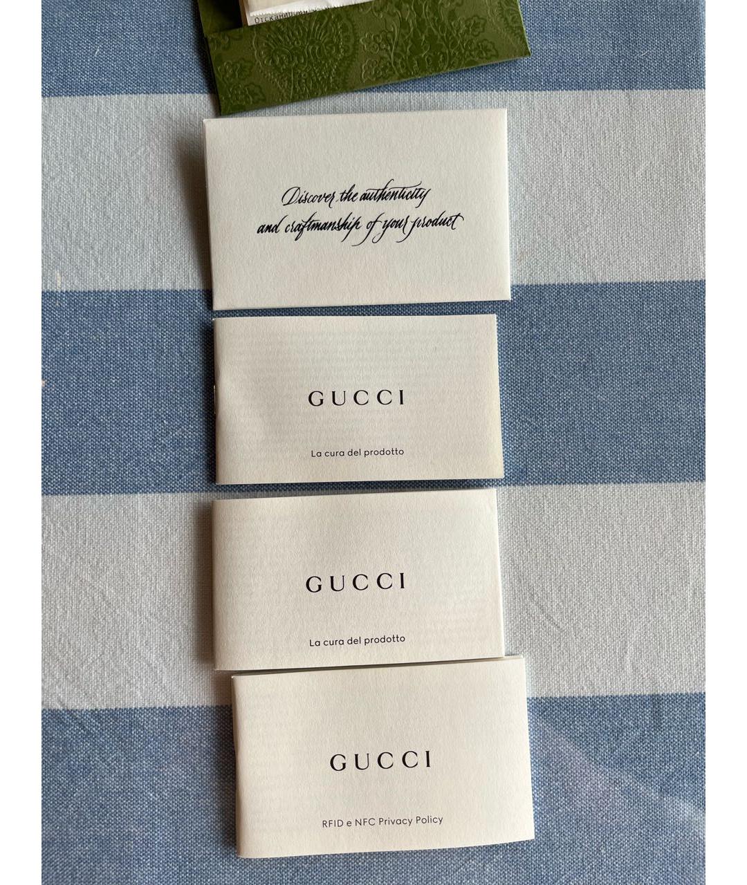 GUCCI Черная кожаная сумка тоут, фото 8