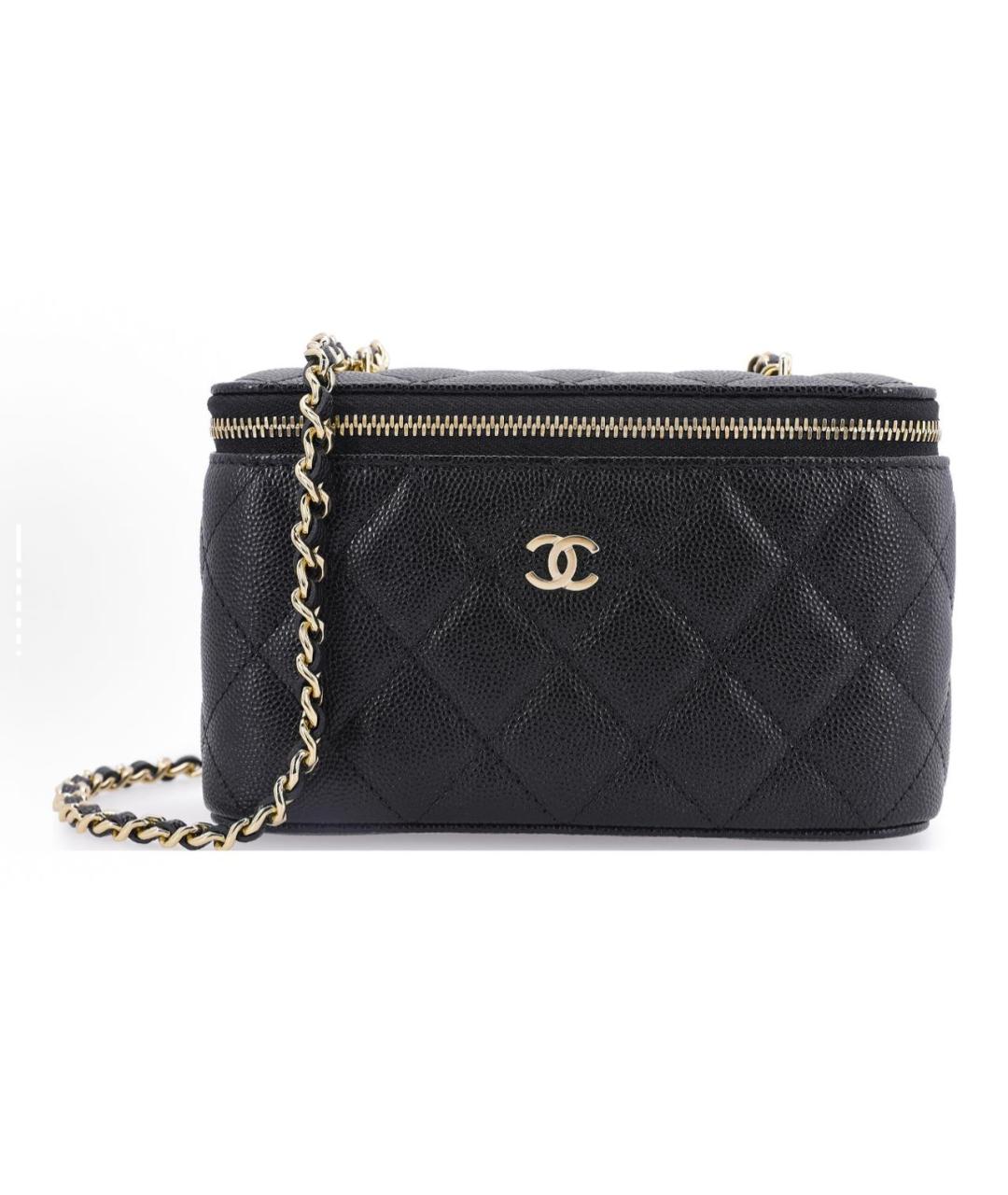 CHANEL Черная кожаная сумка через плечо, фото 4