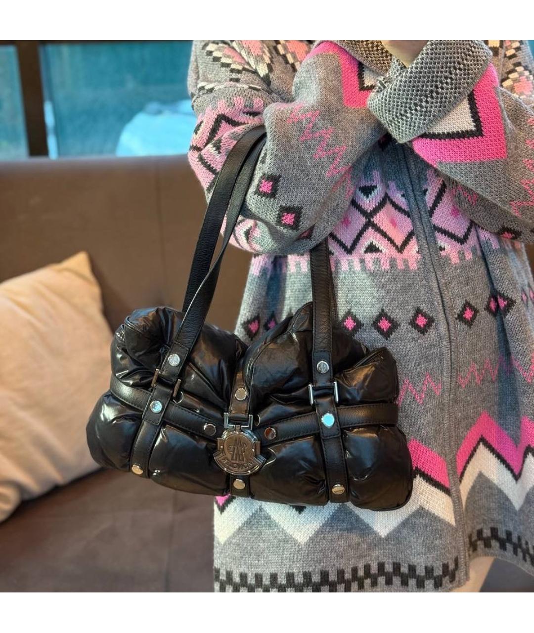 MONCLER Черная сумка тоут, фото 8