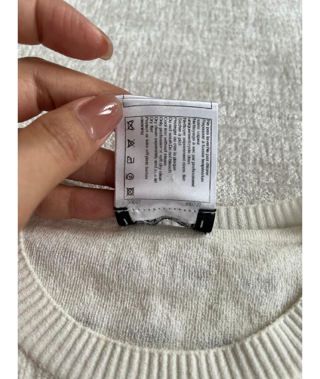CHANEL Белая хлопковая футболка, фото 8
