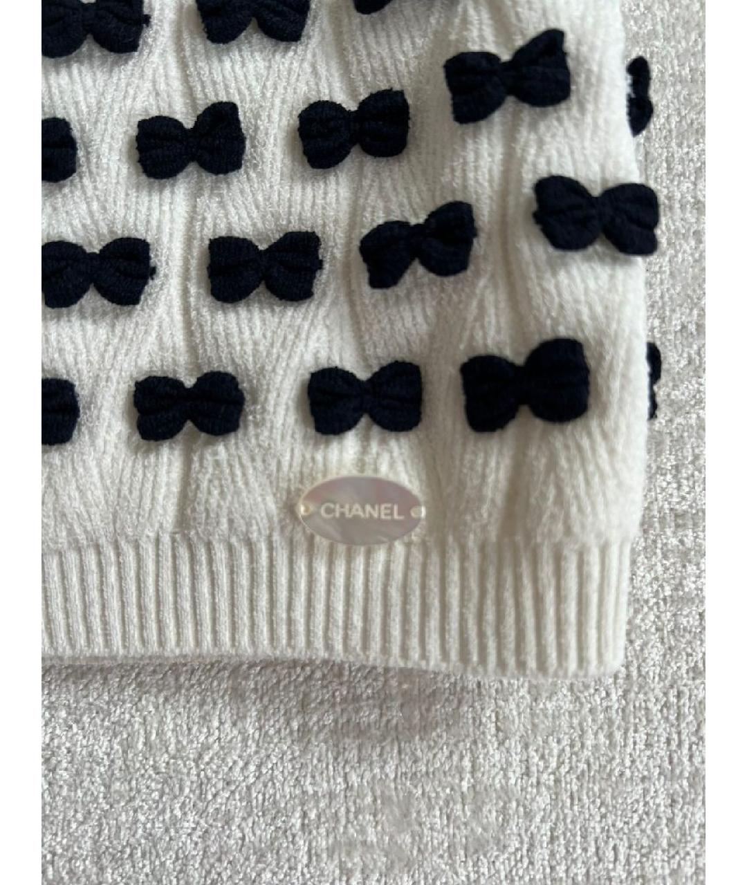 CHANEL Белая хлопковая футболка, фото 9