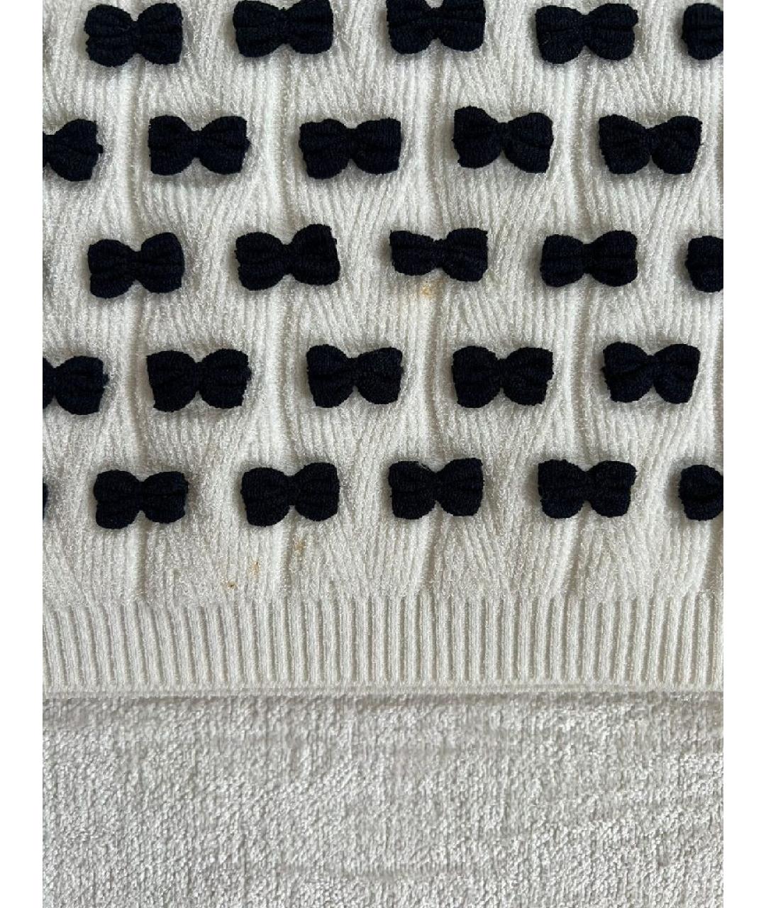 CHANEL Белая хлопковая футболка, фото 4