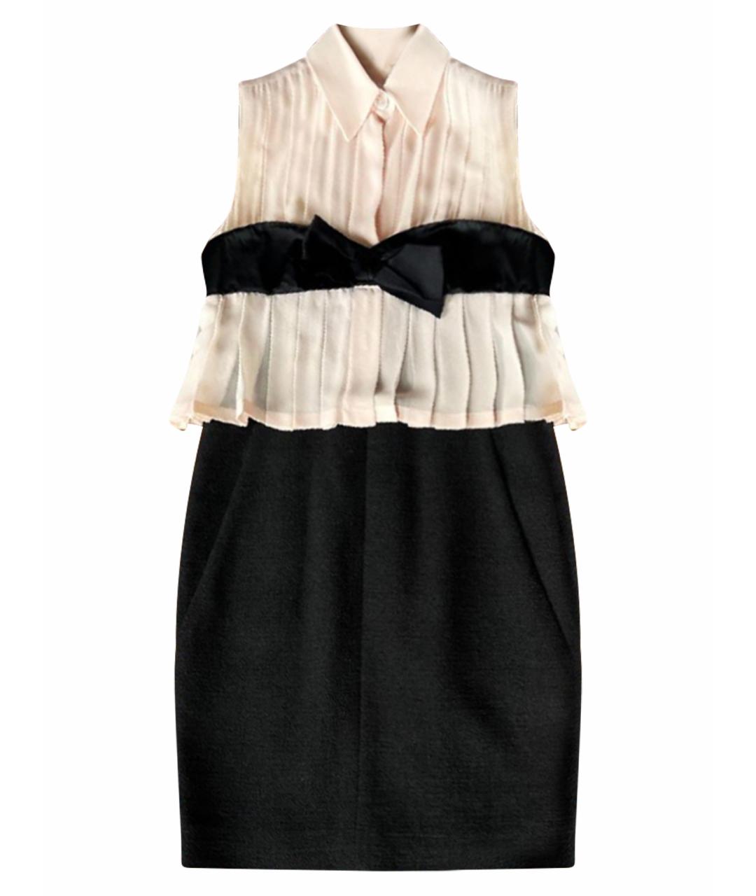 CHANEL Коралловое шерстяное повседневное платье, фото 1