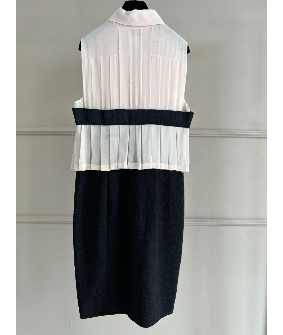 CHANEL Коралловое шерстяное повседневное платье, фото 2