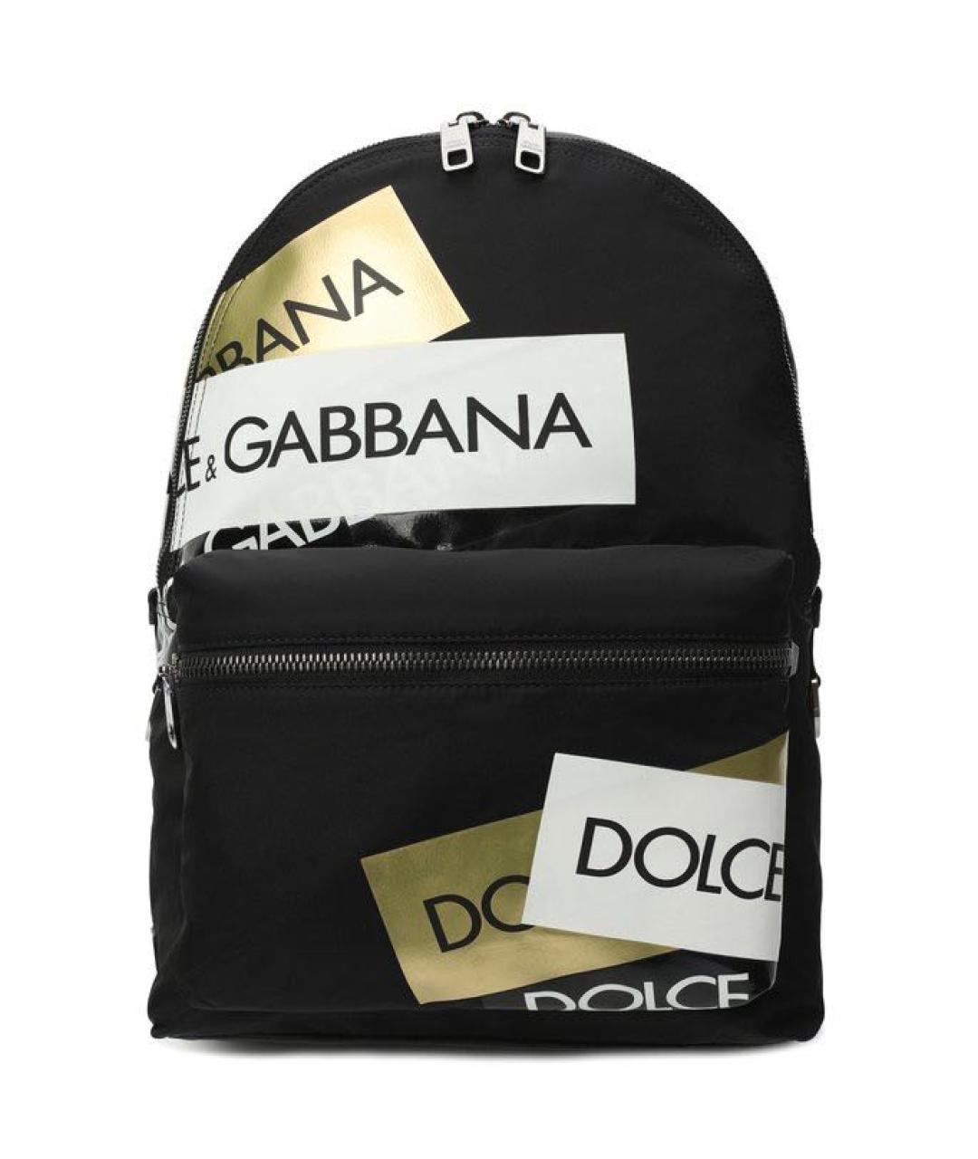 DOLCE&GABBANA Черный тканевый рюкзак, фото 9